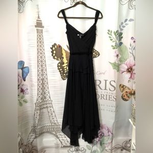 JS Boutique~Velvet Crossover Little Black Dress~Size 10